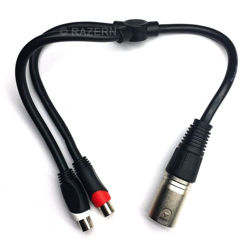 New xlr male pin plug - 3-pin, to