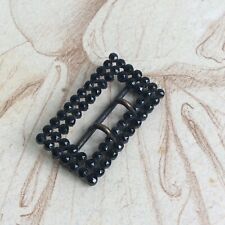 Métal et Jais Facetté XIXè