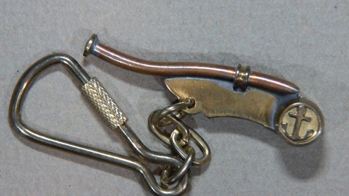 Porte clés sifflet marine - porte,