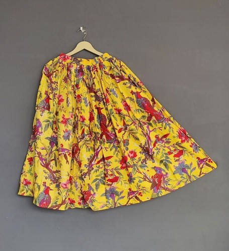 Indien coton jaune imprimé - indien,