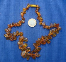 B19 Joli Collier Ambre Naturel