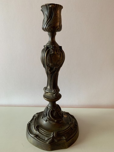 Ancien bougeoir bronze - ancien,
