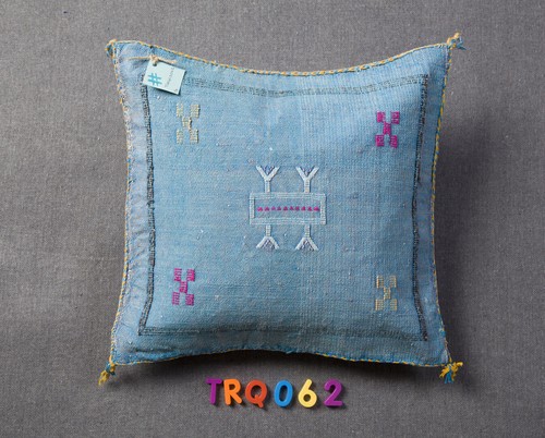 Moroccan cactus silk pillow - silk,