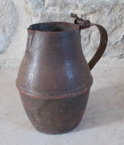 Ancienne burette huile broc - d'huile,