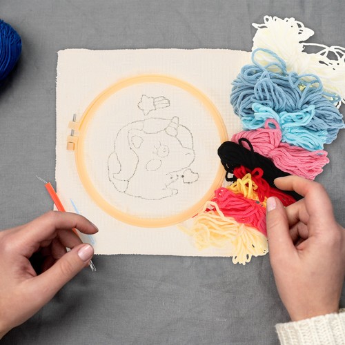 Kids embroidery kit - embroidery, creative