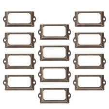  12 Pcs Porte Étiquette Porte-étiquette Porte-étiquettes En Métal