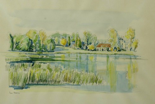 Grande aquarelle par pierre - aquarelle,