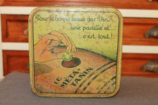 Belle Ancienne Boite Tôle Lithographiée Méta Tanin Imbert et Michaux Vin