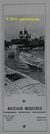 Publicite bateaux mouches pont - publicite,