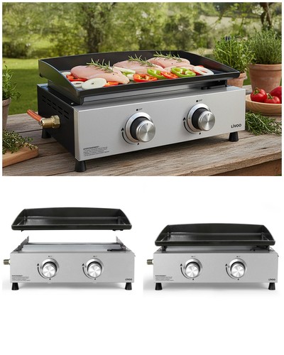 Plancha gaz barbecue - gaz, inox