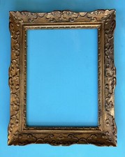 Très Beau Cadre Ancien Bois Sculpté Montparnasse Encadrement 63x50cm