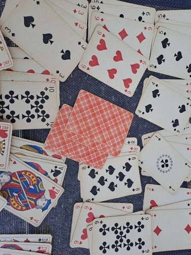 Ancien jeu cartes - jeu, de