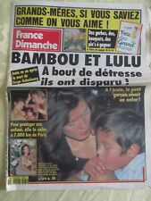 ANCIENNE REVUE FRANCE DIMANCHE BAMBOU / LULU / GAINSBOURG 1992