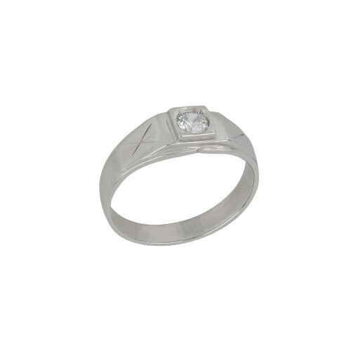 Bague solitaire homme - homme, blanc