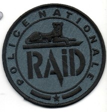ecusson POLICE RAID BLEU patch