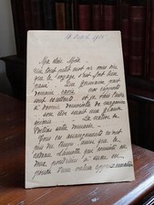 Lettre manuscrite mère d'Yvette 1918 - Correspondance intime guerre - Vintage