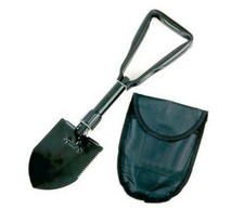 Petite pelle scie pliable bêche 47cm housse transport ceinture camping 78305