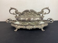 Grand centre de table surtout avec sa jardinière style Louis XVI ROCAILLE