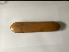 étui à lunettes ancien En Bois  avec ses Lunettes