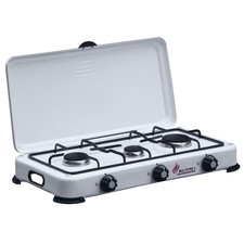 Réchaud à gaz 3 feux 4100W Brûleurs fonte