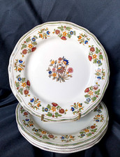 4 Assiettes plates en faïence de Gien MOUSTIERS OLERYS D 26 cm