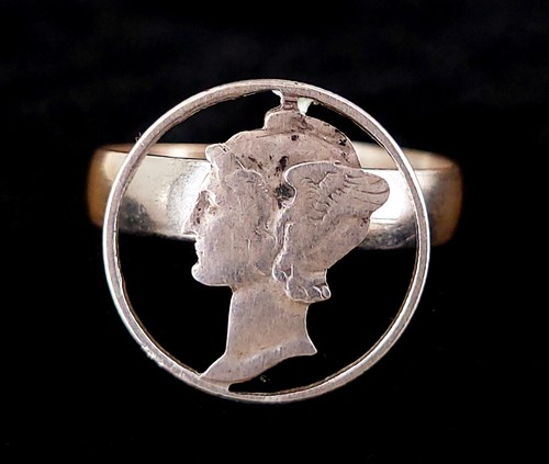 Vintage argent sterling - argent, ailé