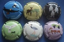 lot de 6 capsules champagne  génériques "Fables de La Fontaine" n°1170 à 1170e