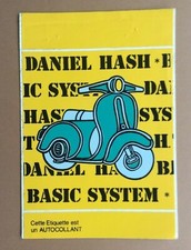 Autocollant DANIEL HASH SCOOTER VESPA Vintage 80' Stickers aufkleber