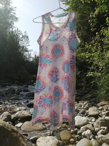 Robe coton extensible taille - extensible,