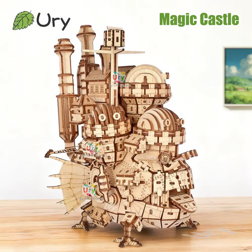 Puzzle bois château - puzzle, 3d