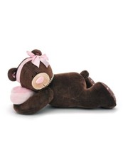 Peluche ours couché Lait 30
