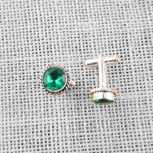 Boutons manchette argent - boutons, en