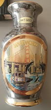 VASE SAN FRANCISCO PLAQUE OR