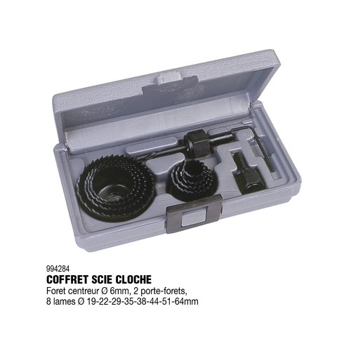 Coffret scie cloche pièces - scie, 12