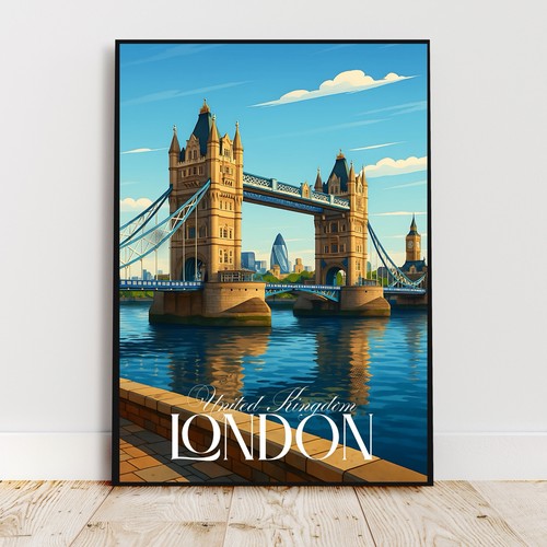 Affiche deco voyage londres - affiche,