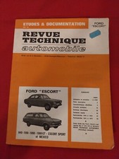 revue technique Ford Escort 1 1100 1300 1300 GT 940 Sport Mexico Ford escort I 1