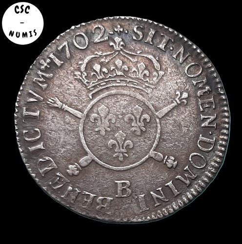Louis xiv 1 - xiv, écu