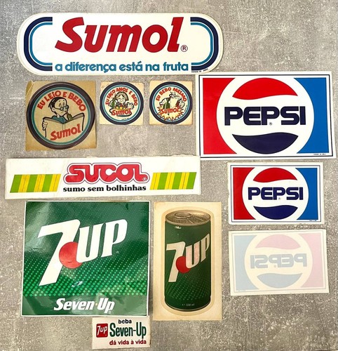Set vintage pepsi stickers - of,