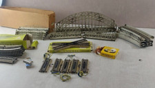 Lot de pont en arc, rails, rails de dételage, croisement, Märklin, en HO