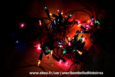 Ancienne Guirlande Noël Électrique 40 lampes avec ou sans musique /clignotements