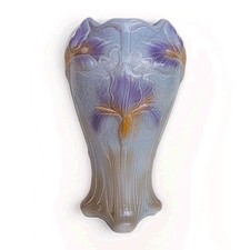 MAGNIFIQUE VASE AUX IRIS EN