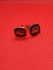BOUTON DE MANCHETTE VINTAGE COLLECTION LOGO TETE DE CERF
