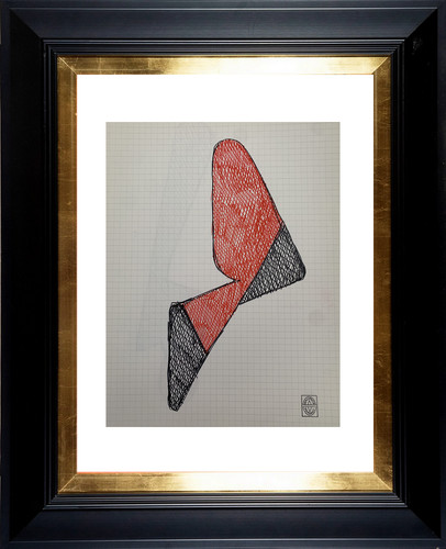 Dessin original recto verso - dessin, recto/verso