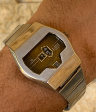 MONTRE DIGITALE TENOR DORLY JUMP HOUR SPACE AGE VINTAGE ANNÉES 1970 36 MM...