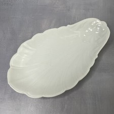 Ancien ravier coupelle coquille coquillage porcelaine Dim.~22.5x13cm