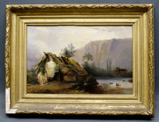 Tableau vers 1850 huile sur