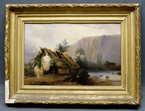 Tableau vers 1850 huile - , sur