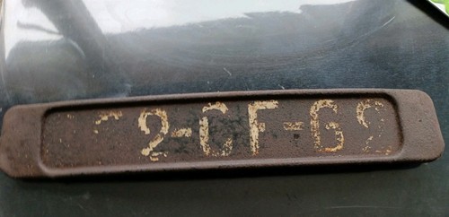 Plaque immatriculation - plaque,