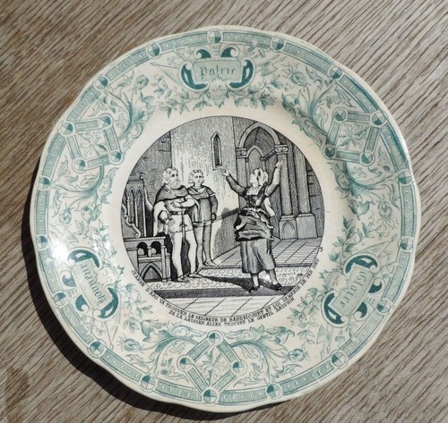 Ancien assiette parlante - ancien,