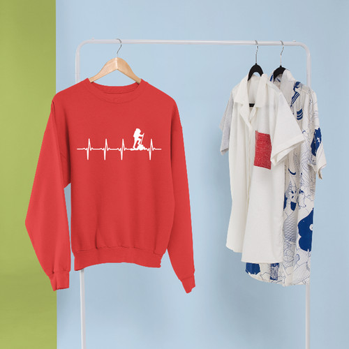 Randonnée coeur battre sweat - coeur,